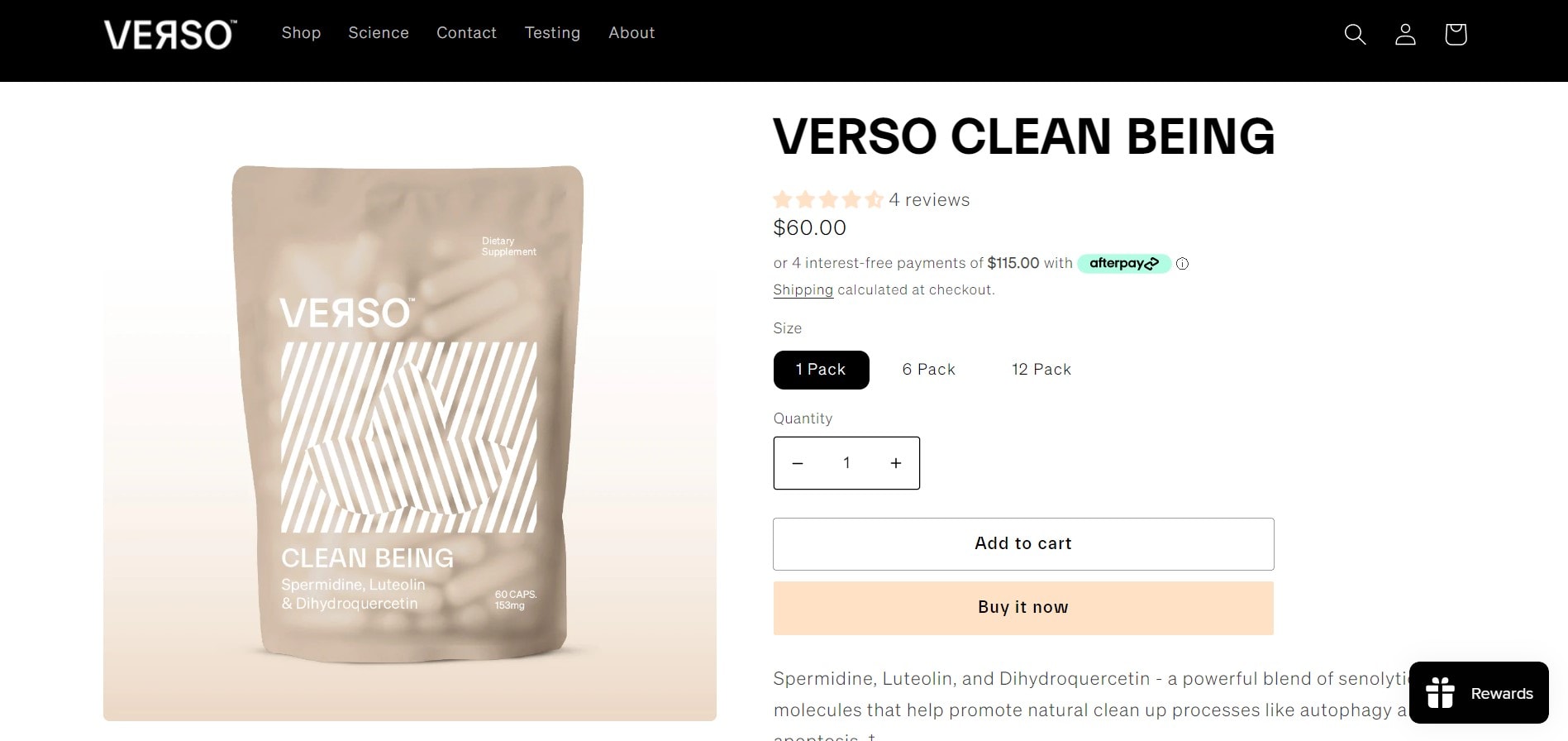 The Radiance Revelation Verso Clean Being Supplements Explored