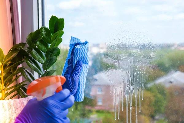 Exterior window cleaning for residential homes with precision